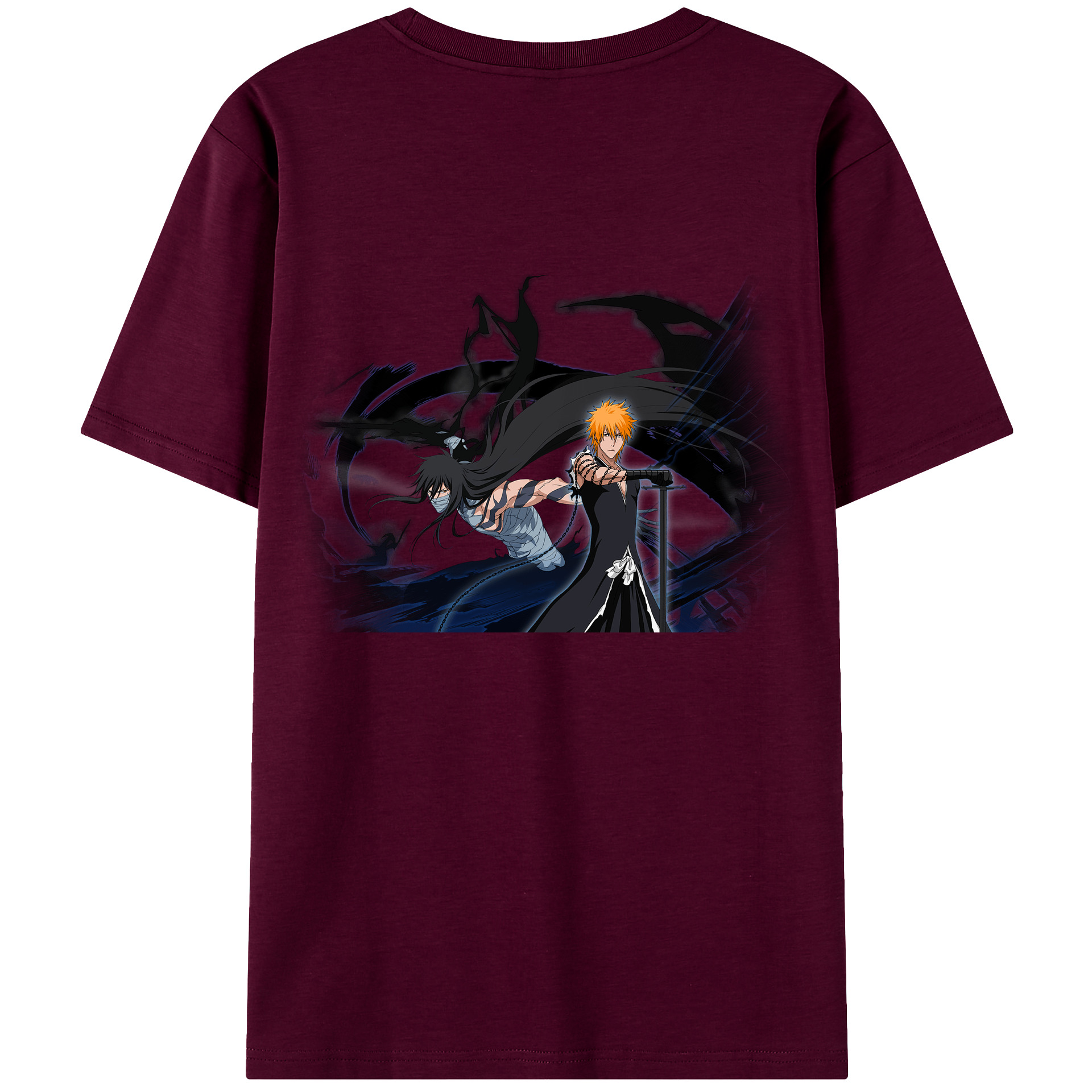 （画像用） ブリーチ 黒崎一護（くろさき いちご）BLEACH Kurosaki Ichigo レディース半袖Tシャツ(バックプリント)